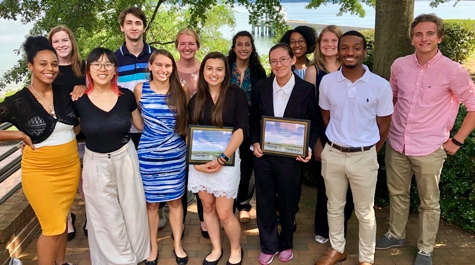 The 2019 class of REU students at VIMS.